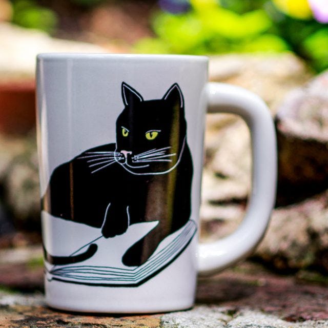 LookHUMAN Come To The Introverts Side We Have Cats White 15 Ounce Ceramic Coffee Mug LookHUMAN Come To The Introverts Side We Have Cats White 15 Ounce Ceramic Coffee Mug